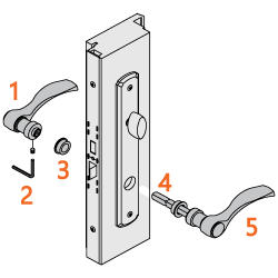 Peachtree Prado Sliding Door Hardware Installation Instructions