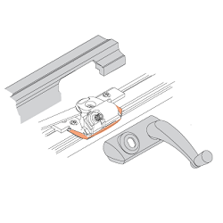 Operator Base Cover Plate for 400 Series Awning Windows
