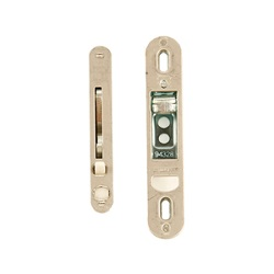 Close-up product image of a golden reachout lock and receiver kit.