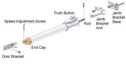 Storm Door Black Bump Closer Kit Storm Door Black Bump Closer Kit